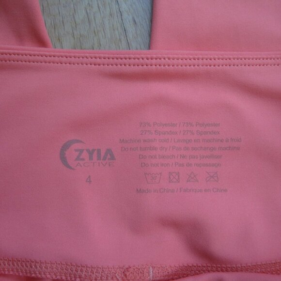 Zyia Active Tangerine Angle Block Light n Tight High-Rise 7/8 Legging Size 4 - Picture 5 of 6